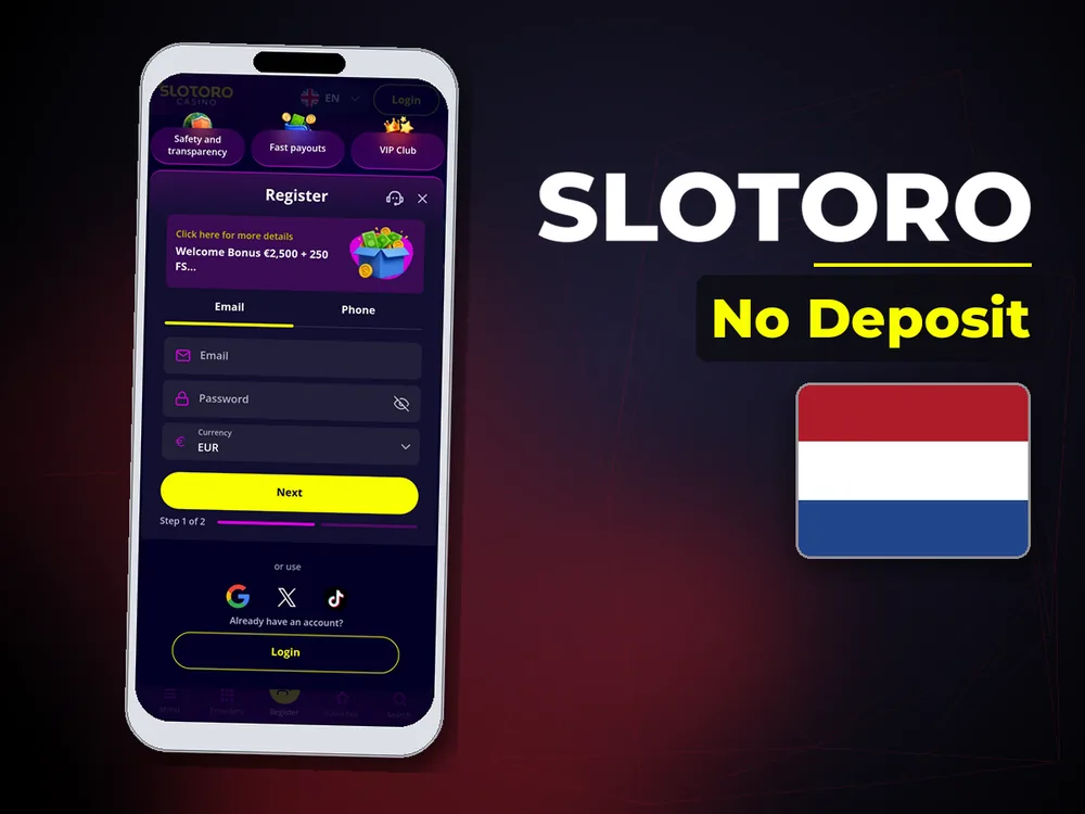 Slotoro - No Deposit