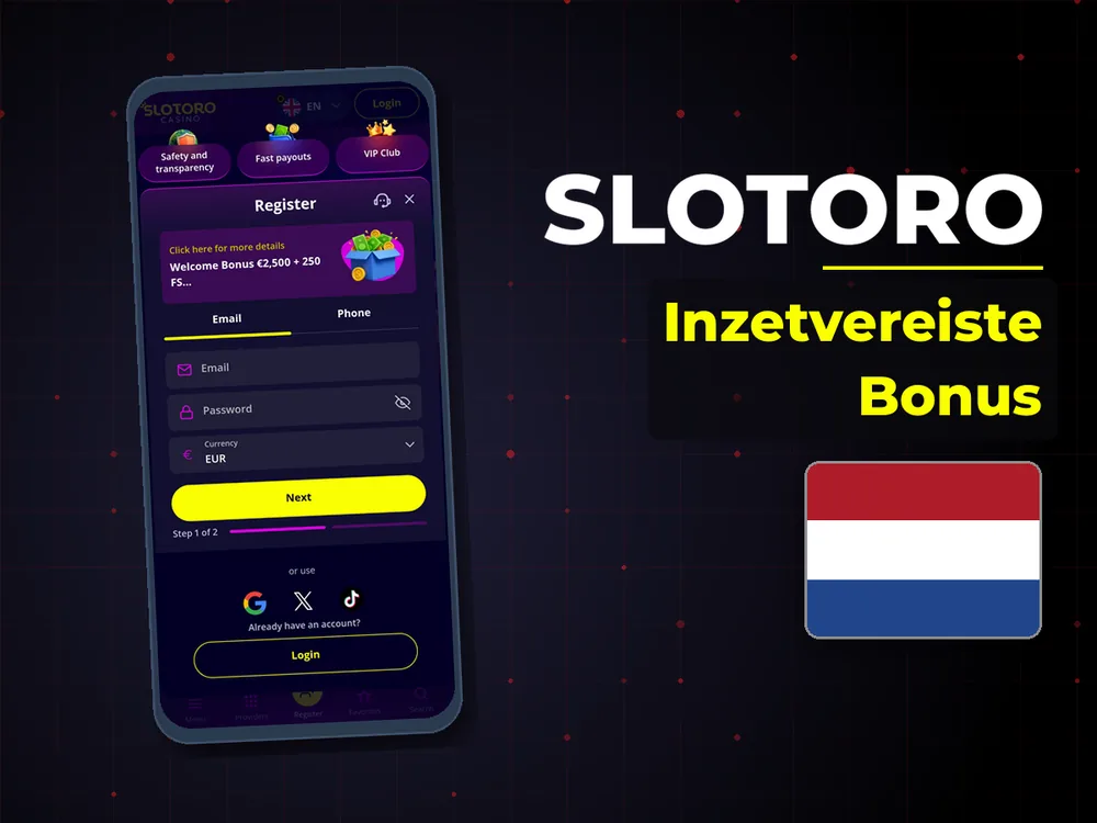 Slotoro - Inzetvereiste Bonus