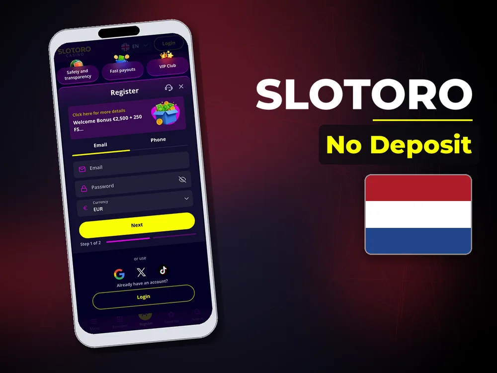 Slotoro - No Deposit