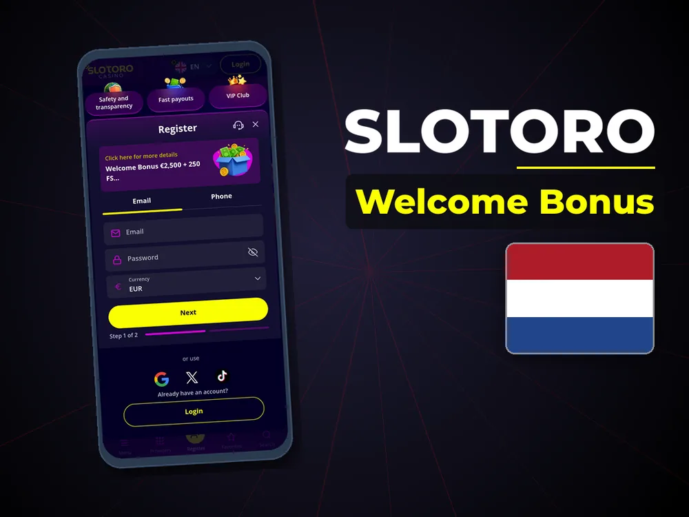 Slotoro - Welcome Bonus