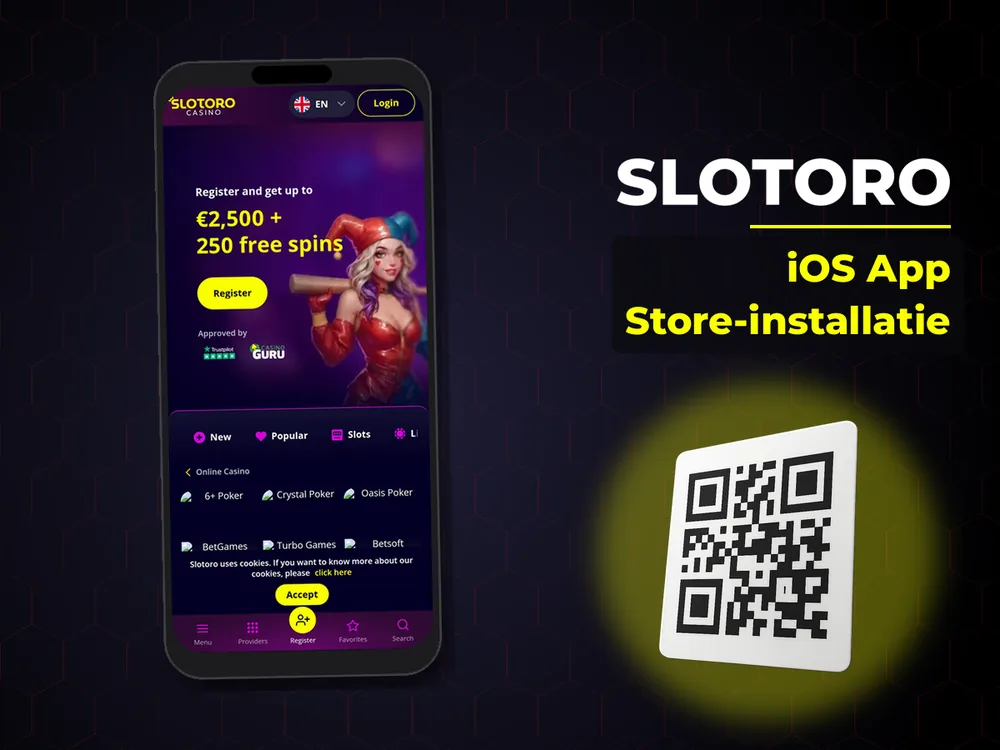 Slotoro - iOS App Store-installatie
