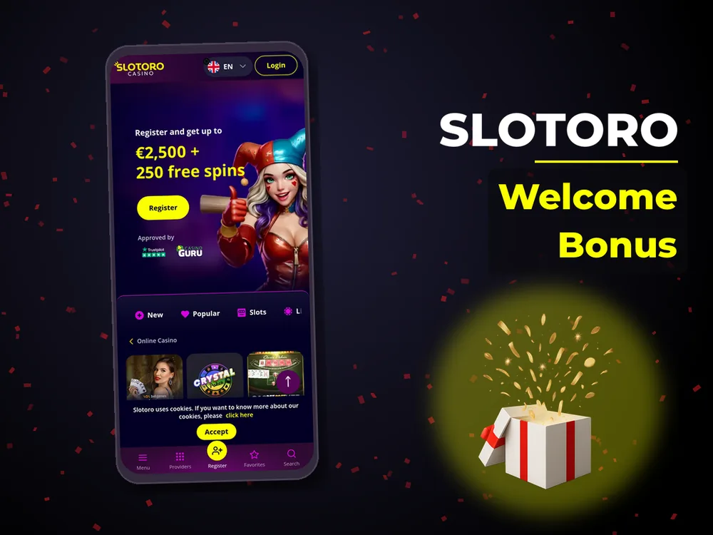 Slotoro - Welcome Bonus