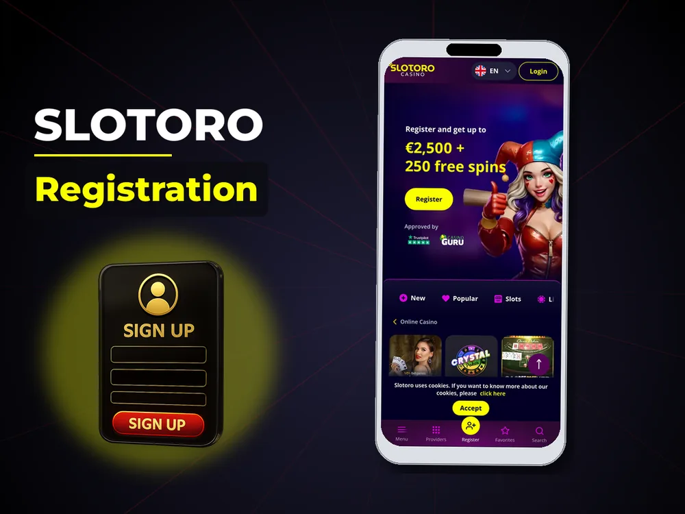 Slotoro - Registration