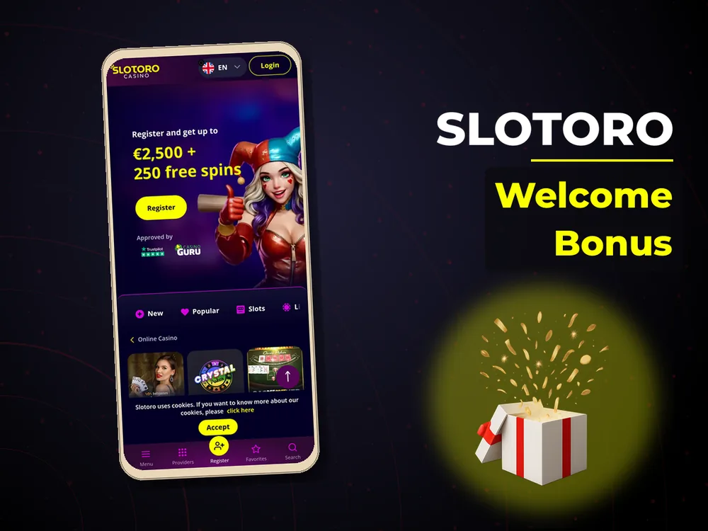 Slotoro - Welcome Bonus