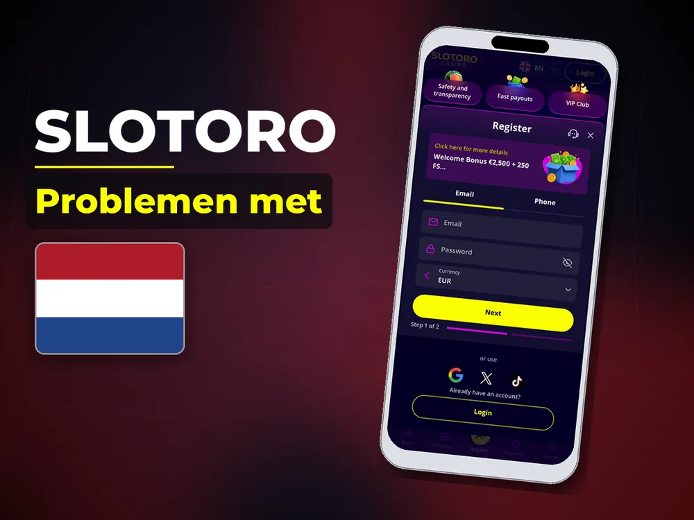 Slotoro - Problemen met