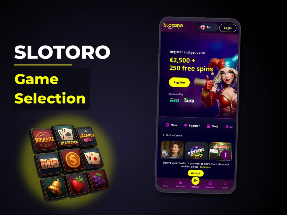Slotoro - Game Selection